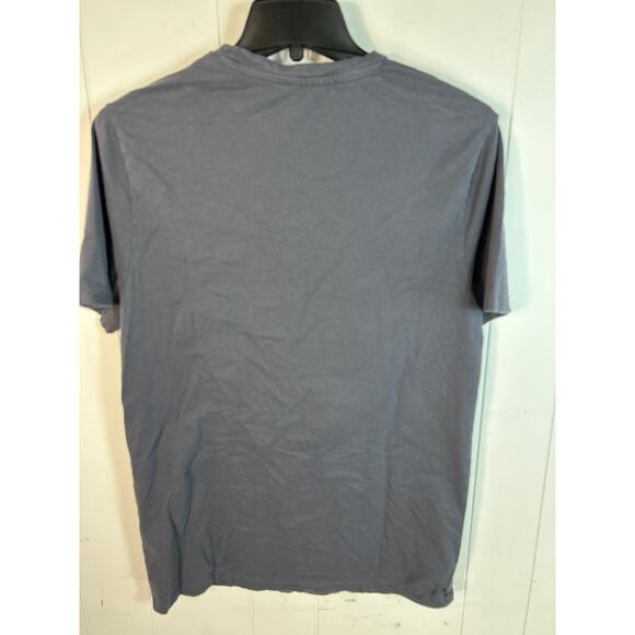 AllSaints Brace Tonic Crew T-shirt in grey organic cotton. Size M - Picture 3 of 6